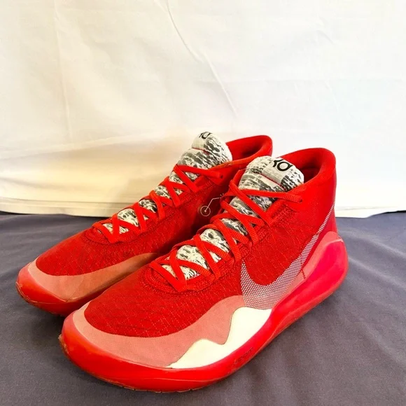 Nike KD 12 TB Red size 11 MEN’S BASKETBALL SHOES - Picture 3 of 9